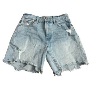 Gap Cheeky Midi Short High Rise Light Wash 90s Y2k Women's 26